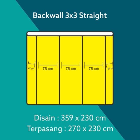 Backdrop 3x3 Straight