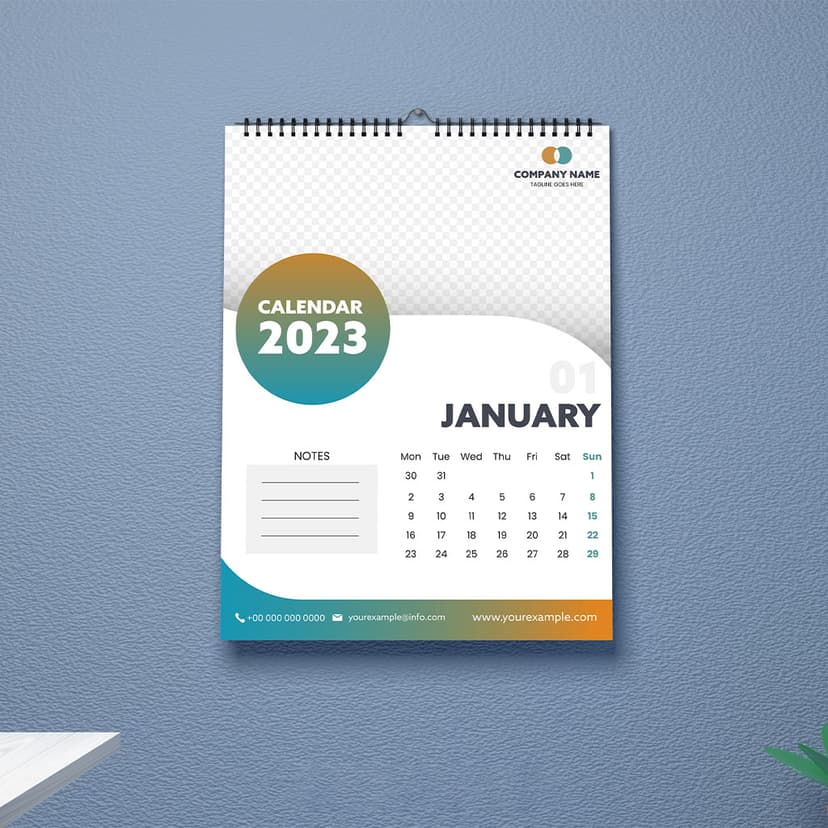 Kalender Dinding Jilid Ring