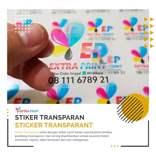 Stiker Vynil Transparant