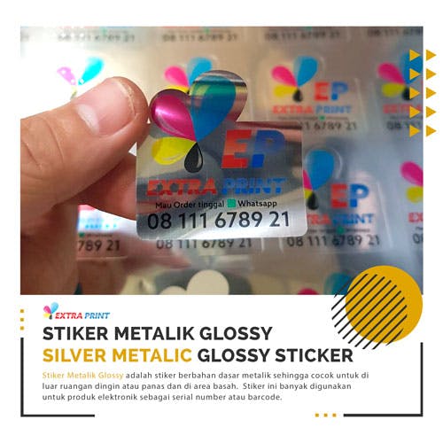 Stiker Metalik Glossy