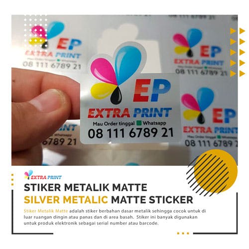 Stiker Metalik Matte
