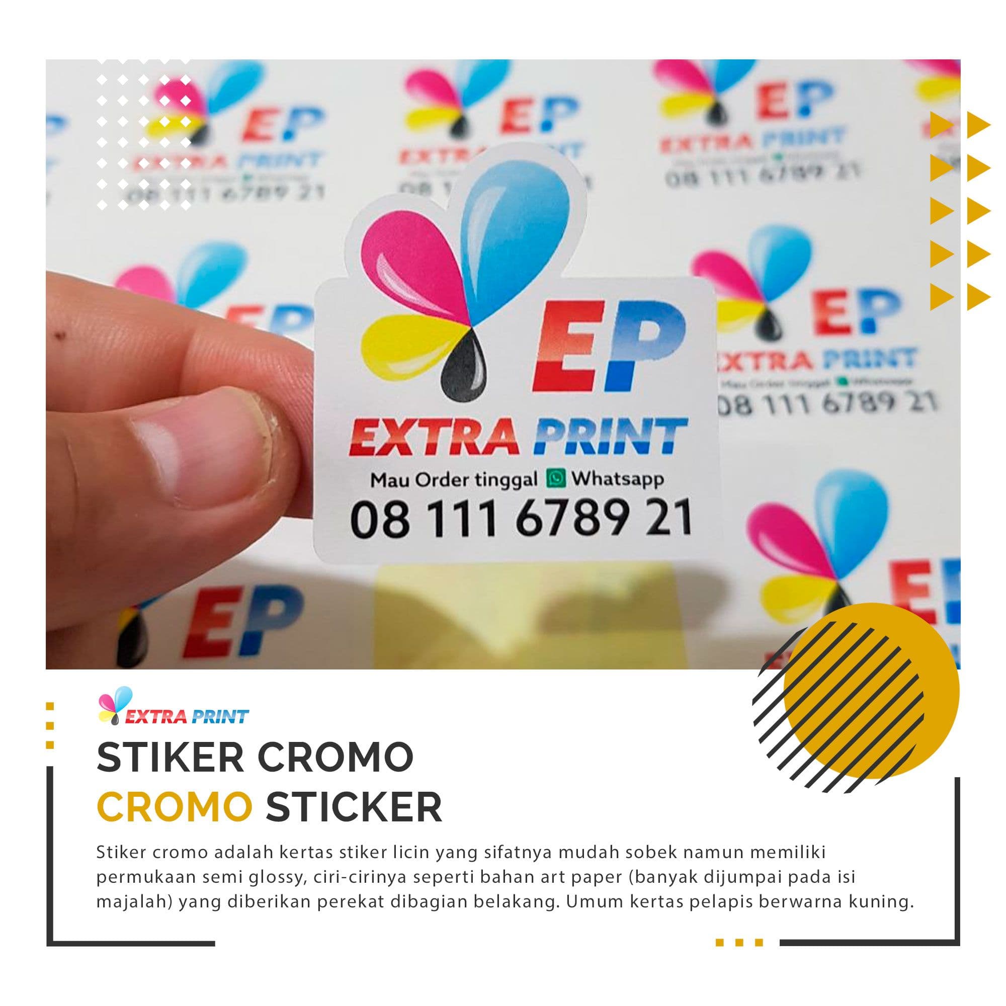 Perbedaan Stiker Cromo dan Stiker Vinyl